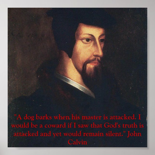 Póster citação de Young Calvin (Frente)