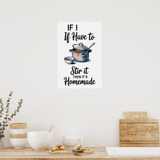 Poster Citação Divertida Cozinha (Cozinha)