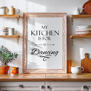 Póster Citação Divertida da Cozinha