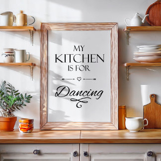 Póster Citação Divertida da Cozinha