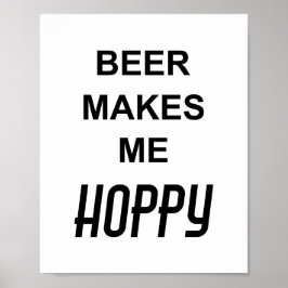 Poster Citação Divertida de Festa de Bebida CERVEJA ME DE