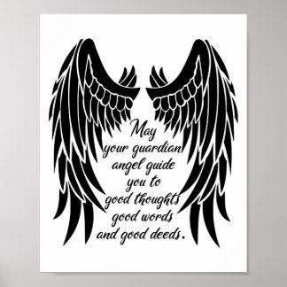 Poster Citação do Anjo do Guardião