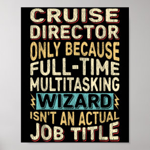 Poster Citação do Assistente de Multitarefa do Diretor Cr