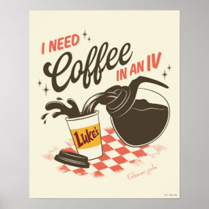 Poster Citação do Café IV de Luke de Gilmore Girls
