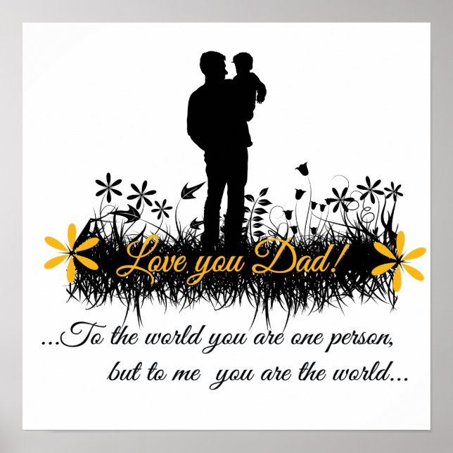 Poster citação do Dia do Pai (Frente)