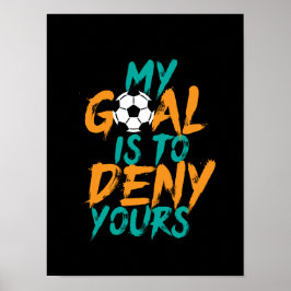 Poster Citação do Jogador de Futebol do Esporte Engraçado