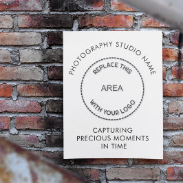 Poster Citação do Logotipo do Nome do Estúdio Fotografia