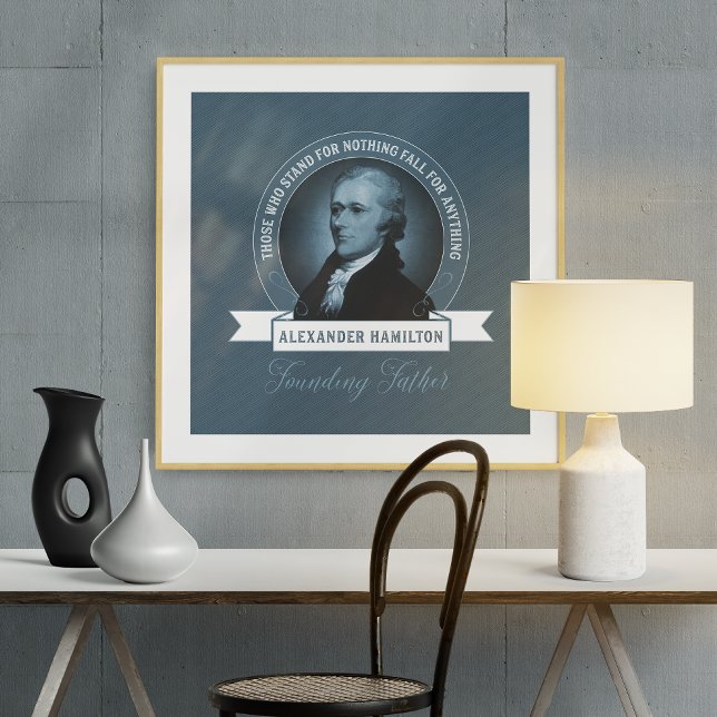 Poster Citação do Padre Alexander Hamilton (Criador carregado)