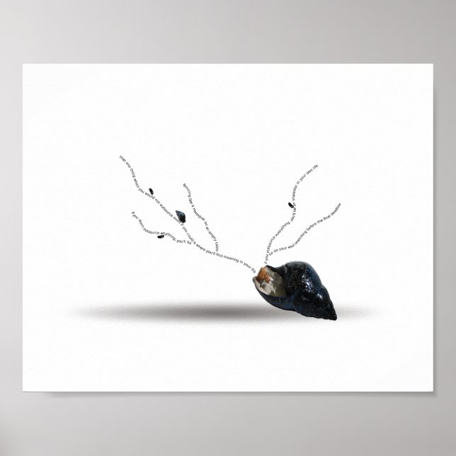 Poster Citação do poema visual significativo moderno moti (Frente)