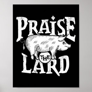 Poster Citação do Porco de Carne de Suíno de Churrasco Ba