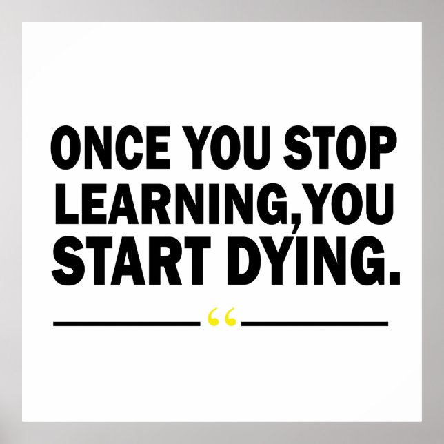 Poster Citação dos professores de aprendizagem motivacion (Frente)