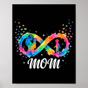 Poster Citação engraçada da mãe sobre autismo conscientiz