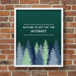 Poster Citação engraçada da natureza e da internet