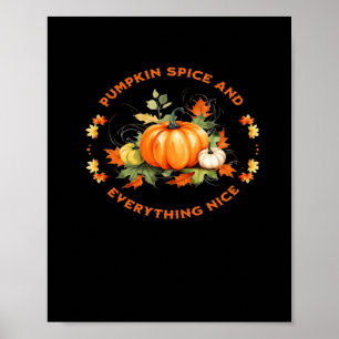 Poster Citação Engraçada De Ação De Graças, Pumpkin Spice