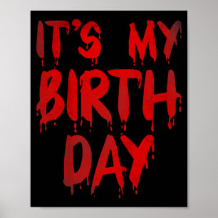 Poster Citação engraçada de aniversário de dezembro para