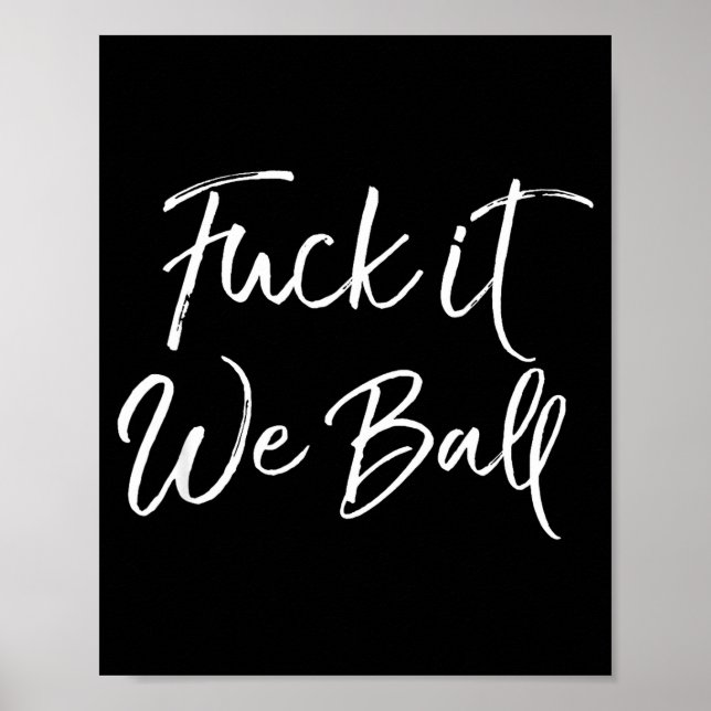 Poster Citação engraçada de basquete Srts dizendo piada p (Frente)