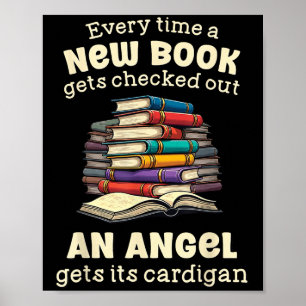 Poster Citação engraçada de bibliotecário para nerd de bi
