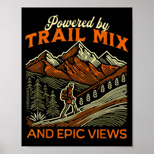 Poster Citação engraçada de caminhante hiking