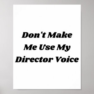 Poster Citação engraçada de diretor de teatro e professor