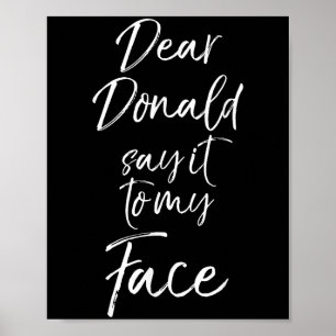 Poster Citação engraçada de Kamala Harris Fofa Querido Do