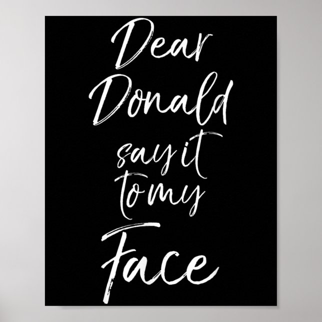Poster Citação engraçada de Kamala Harris Fofa Querido Do (Frente)