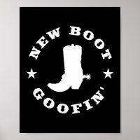 Citação engraçada de meme de bota de cowboy goofin