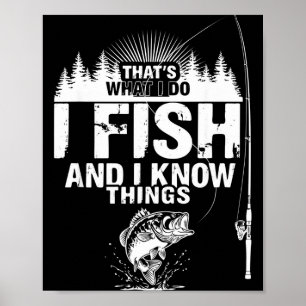 Poster Citação engraçada de peixe, é isso que peixes sabe