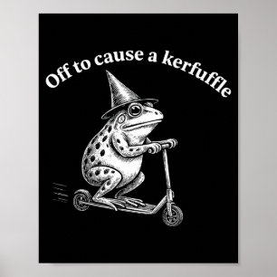Poster Citação engraçada de sapo travessura humor caprich