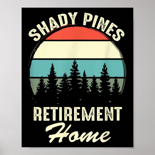 Poster Citação engraçada de Shady Nes no dia da aposentad (Frente)