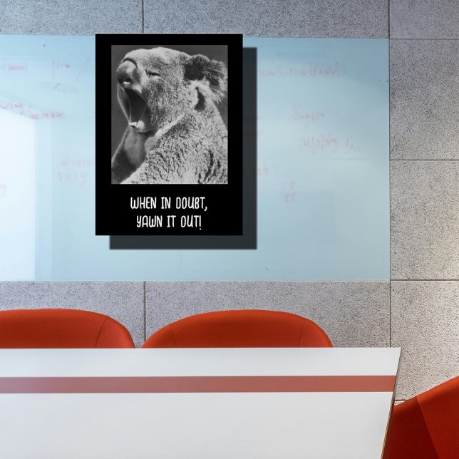 Póster citação engraçada de Yawning Koala (Criador carregado)