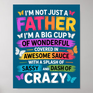 Poster Citação engraçada do pai humor do papai homens mul