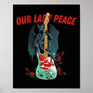 Poster Citação Engraçada Retro Vintage Nossa Senhora Paz