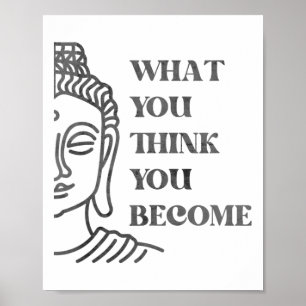 Poster Citação Espiritual de Buda, Budismo Vintage, Nós A