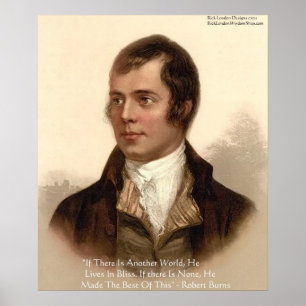 Póster Citação Famosa de Robert Burns