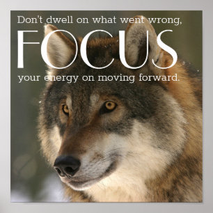 Poster Citação Foco no Incentivo à Imagem do Lobo