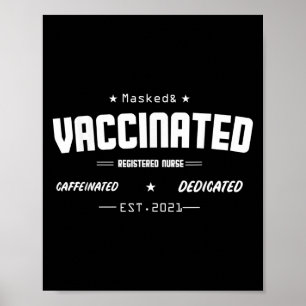 Poster Citação Gráfica De Humor Engraçado Vacinada Regist