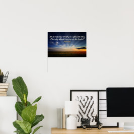 Poster Citação Inspiracional "Amor sem Bordas"