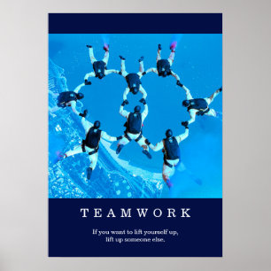 Poster Citação Inspiracional Motivacional do Trabalho e