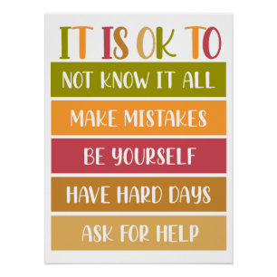 Póster Citação Inspiradora de Bem-Estar