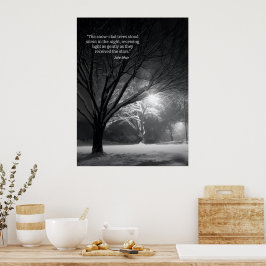 Poster Citação inspiradora de motivação da natureza