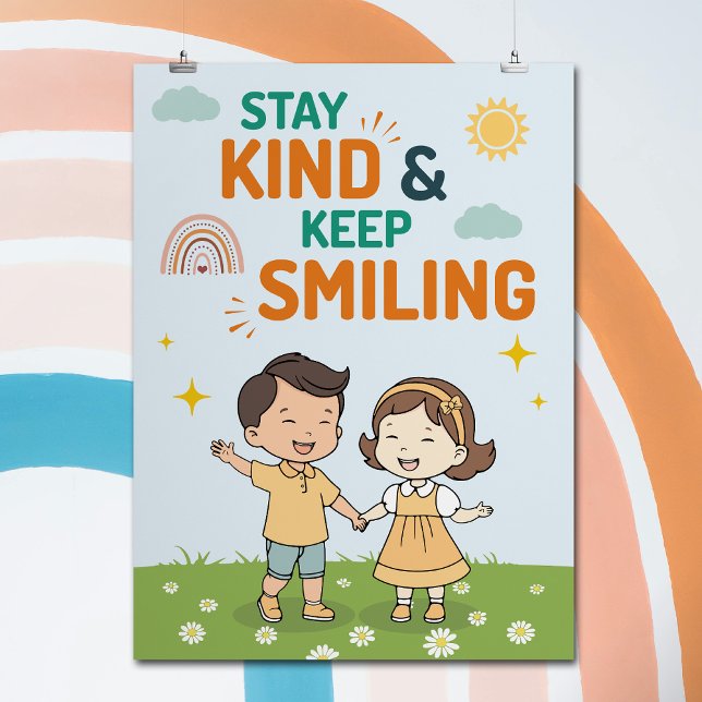 Poster Citação Inspiradora de Sorriso de Bondade de Desen (Criador carregado)