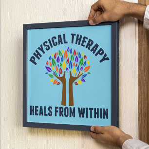 Poster Citação Inspiradora de Terapia Física Bonita