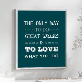 Poster Citação Inspiradora de Tipografia Moderna