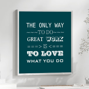 Poster Citação Inspiradora de Tipografia Moderna