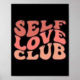 Poster Citação Inspiradora do Love Club Self Love