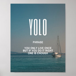 Poster Citação Inspiradora no YOLO