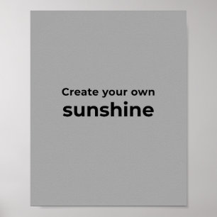 Poster Citação inspiradora para arte de parede