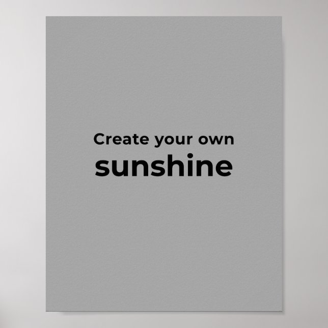 Poster Citação inspiradora para arte de parede  (Frente)