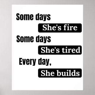 Poster Citação Inspiradora para Mulheres