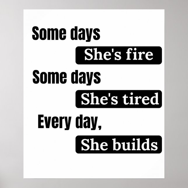 Poster Citação Inspiradora para Mulheres (Frente)
